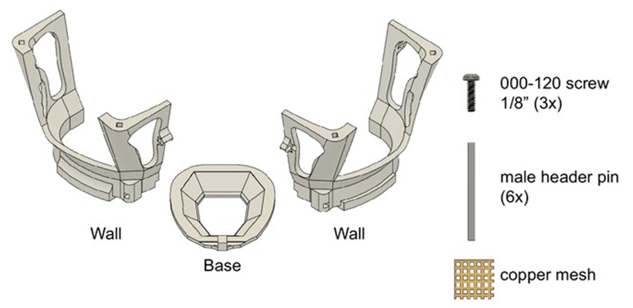 Mouse cap parts :height: 300px